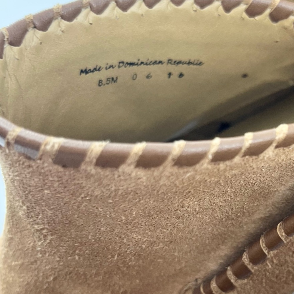 Camel Suede Jack Rogers Sadie Ankle Booties - Picture 4 of 9